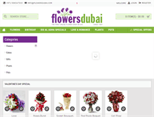 Tablet Screenshot of flowersdubai.com
